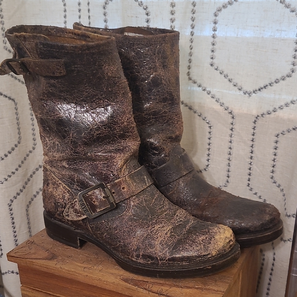 Frye Veronica Distressed Boots